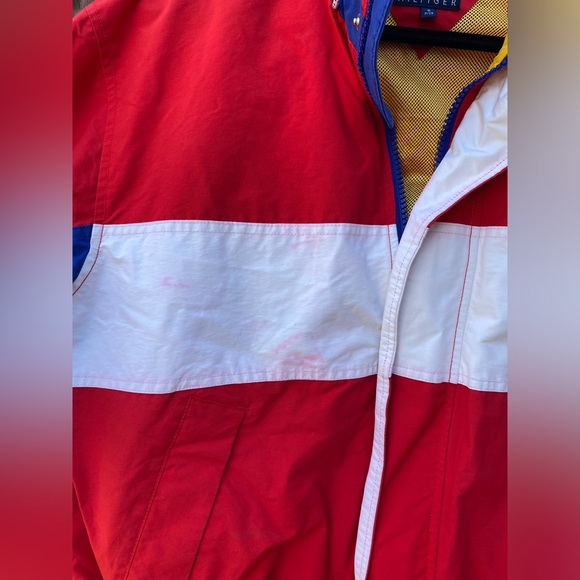Tommy Hilfiger Men's S Red and White Sailing Gear Jacket - Picture 4 of 16